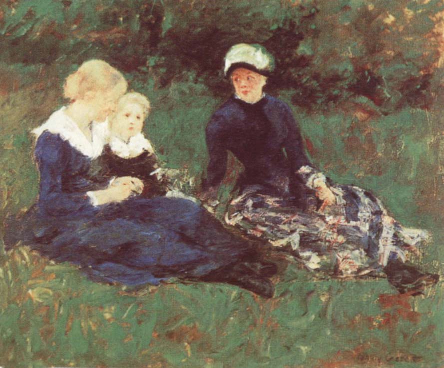 Mary Cassatt On the Meadow